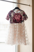 Peony dress butterfly skirt natural light