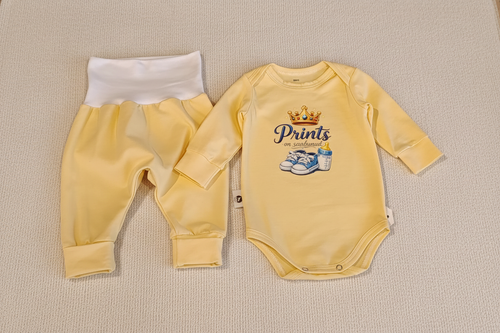 Prints on saabunud komplekt kootud taustal
