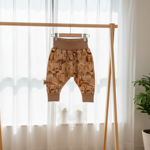 Safaripüksid stangelil aknavalguses